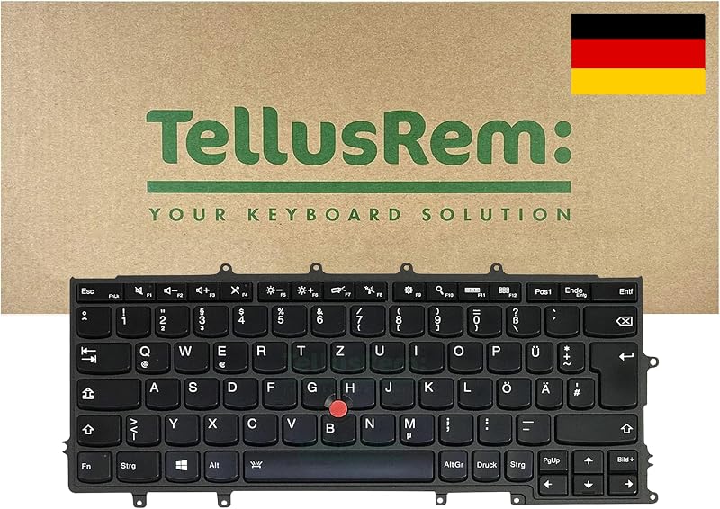 TellusRem German Backlit Keyboard for Lenovo Thinkpad X230s X240 X240S X250