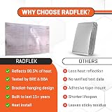 Radflek Radiator Reflector Panels 5 Pack Heat Reflective Foil Fits Up To 10 view 5