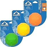 HOUND2O Squeaky Fetch Ball - Floating Outdoor Dog Toy - 3-Pack | Tough Durable Rubber Dog Toy, Squeaky, Fetch, Indoor Outdoor Use
