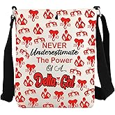 JYTAPP Sorority Gift Delta Girls Crossbody Bag Never Underestimate The Power Of A Delta Girl Greek Sorority Gift