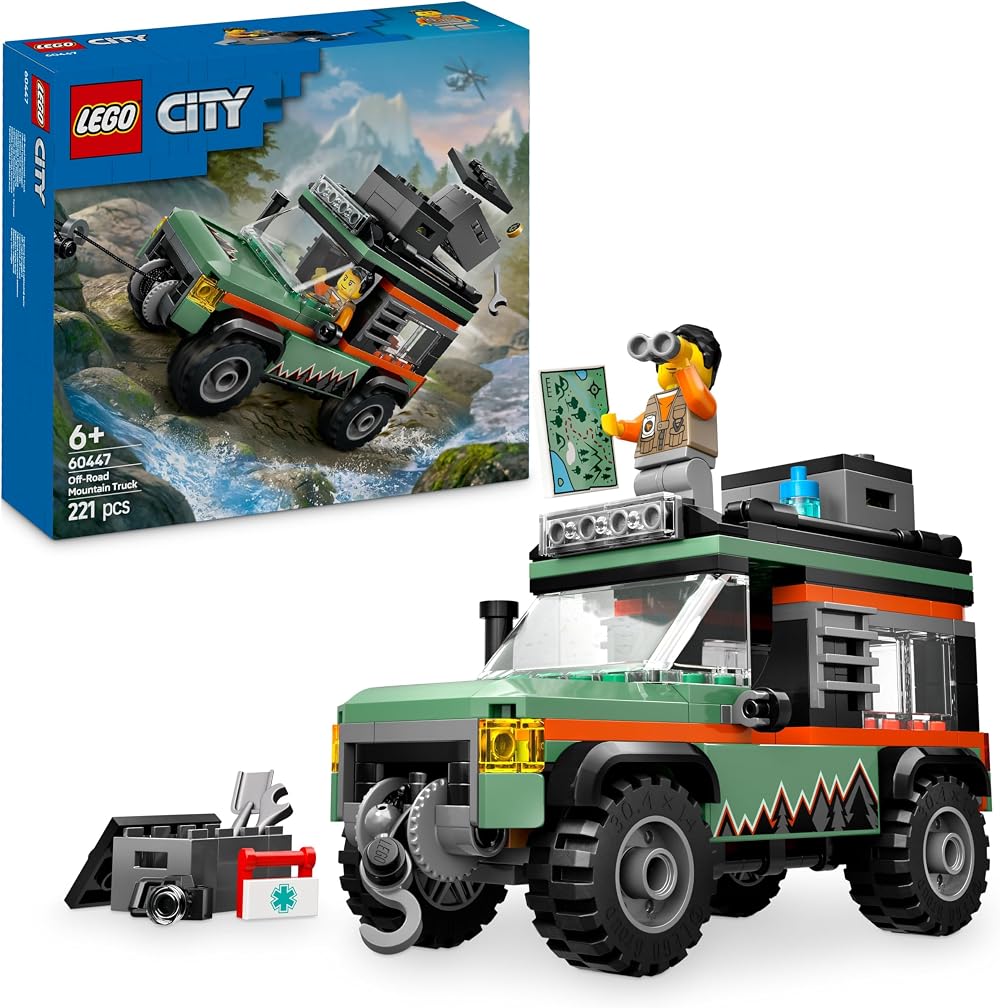 LEGO City Off-Road 4x4 Mountain Truck 60447 Building Toy Set 6+ years