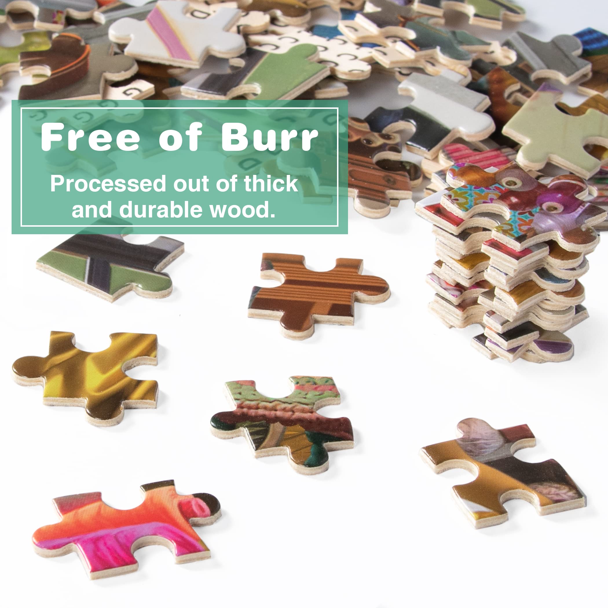 Lavievert Wooden Jigsaw Puzzle 1000 Piece Puzzle for Adults - Sewing Room