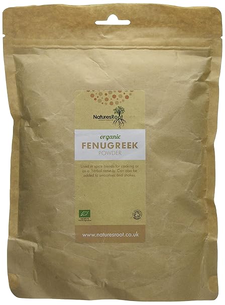Natures Root Biologisches Bockshornklee Pulver 500g - Methi Pulver | Natürliches Nahrungsergänzungsmittel auf Kräuterbasis | 