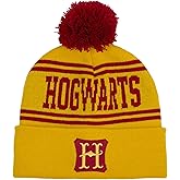 Popfunk Official Harry Potter Houses Adult Knit Beanie with Cuff and Pom - Unisex for Men and Women