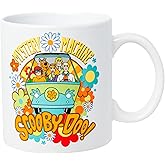 Silver Buffalo Scooby-Doo Mystery Machine Ceramic Mug Featuring Fred, Velma, Daphne, Scooby-Doo, and Shaggy, 20 Ounces