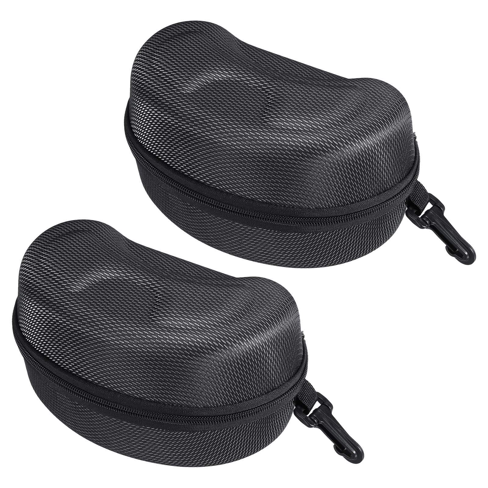 PATIKIL Hard Ski Goggle Case, 2 Pack EVA Sports Glasses Case Shockproof Snowboard Goggles Box, 8.27" x 5.51" x 4.33"