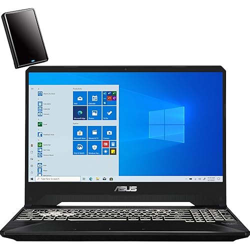 ASUS TUF 15.6" FHD Gaming Laptop Computer, AMD Ryzen 7 3750H Quad-Core (Beats i7-8565u), 8GB DDR4 RAM, 512GB PCIe SSD, NVIDIA GeForce GTX 1650 Max-Q 4GB, Windows 10, iPuzzle 500GB External Hard Drive