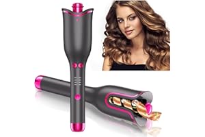 Goinsound Automatic Curling Iron Ceramic Hair Curler 1 Inch | Auto Self Rotating Easy Curling Wand Anti-Scald & Tangle-Free for All Hair Styling | Electric Dual Voltage