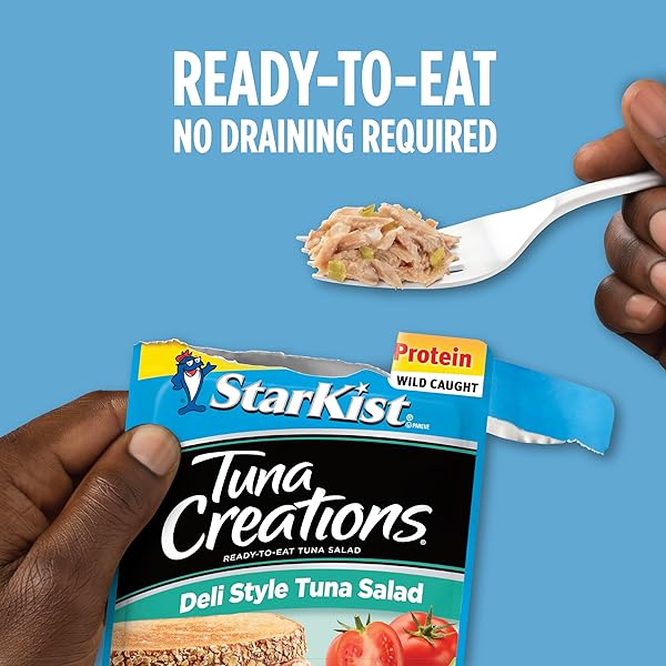 STARKIST TUNA CREATIONS, DELI STYLE TUNA SALAD, SINGLE SERVE POUCH, 3 OZ