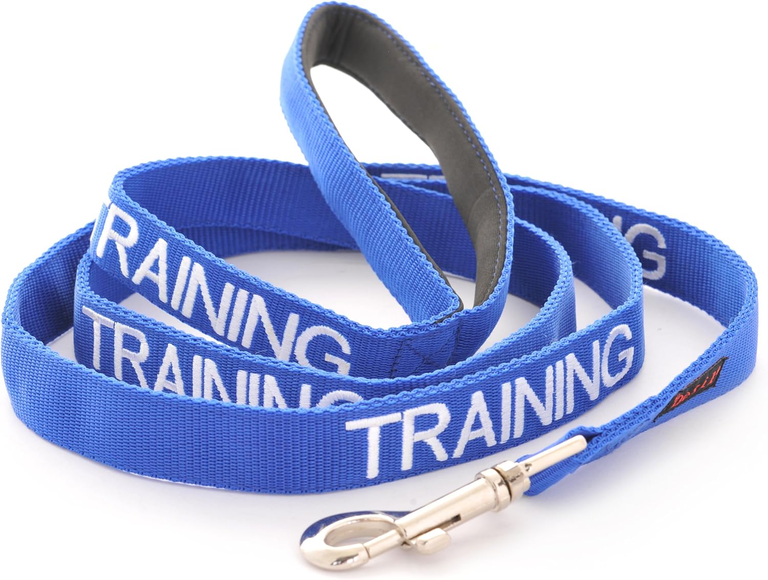 Dexil TRAINING (In Training/Do Not Disturb) Blue Warning Dog Colour Coded Padded 1.8m 6ft Lead Leash, Long 1.8m/72inch Lead
