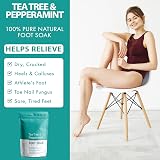 Tarrapu Tea Tree Peppermint Foot Soak Epsom Salt for Hard Skin Antifungal Spa view 5