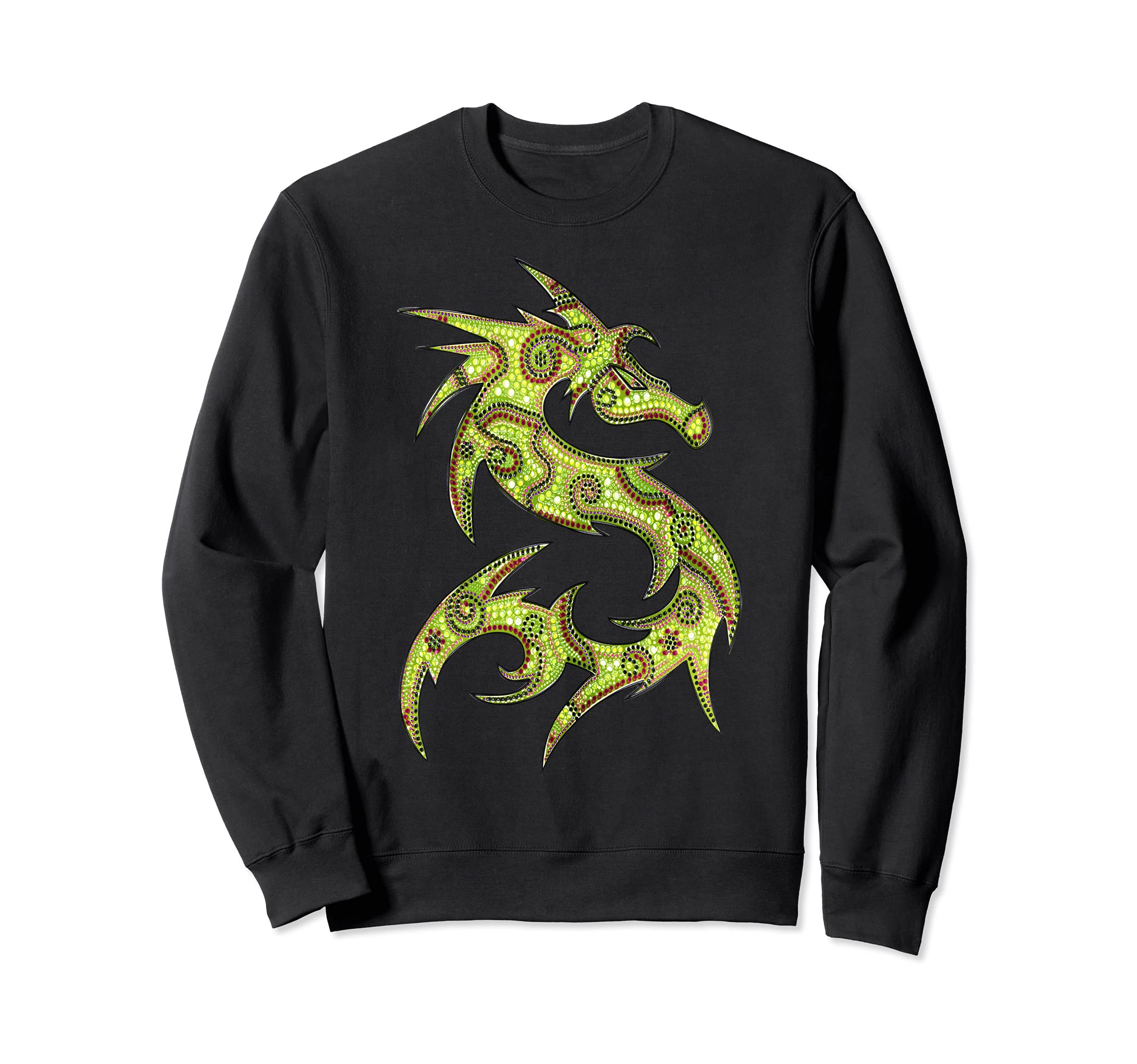 FANTASY DRAGON - dot painting art 4 - Fan Fun Sweatshirt