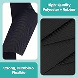 Trimming Shop 75mm Wide Elastic Band Black 1m Polyester Rubber Waistband Tape view 3