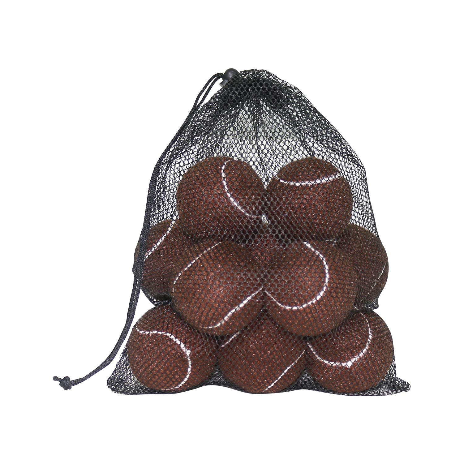 URBEST Pack of 12 Advanced Training Tennis Balls Practice Balls for Novice, Pet Dog Playing Balls (Brown)
