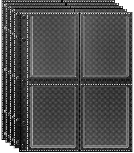 150 card binder Amazon.com: Good Old Values Trading Card Protector Sheets 9 Pocket X 150  Plastic Pages Holds 1350 Cards -3 Ring Binder : Toys & Games