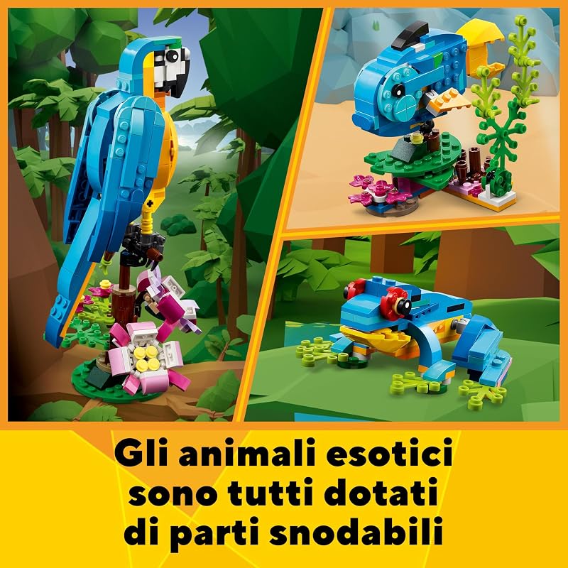 Creator 3 in 1 Pappagallo esotico 31136