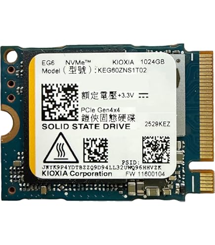Amazon.com: KIOXIA Internal SSD, 256GB PCIe Gen 3 x 4 NVMe Solid