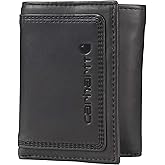 Carhartt Men's Rugged Leather Triple Stich Wallet, Available in Multiple Styles