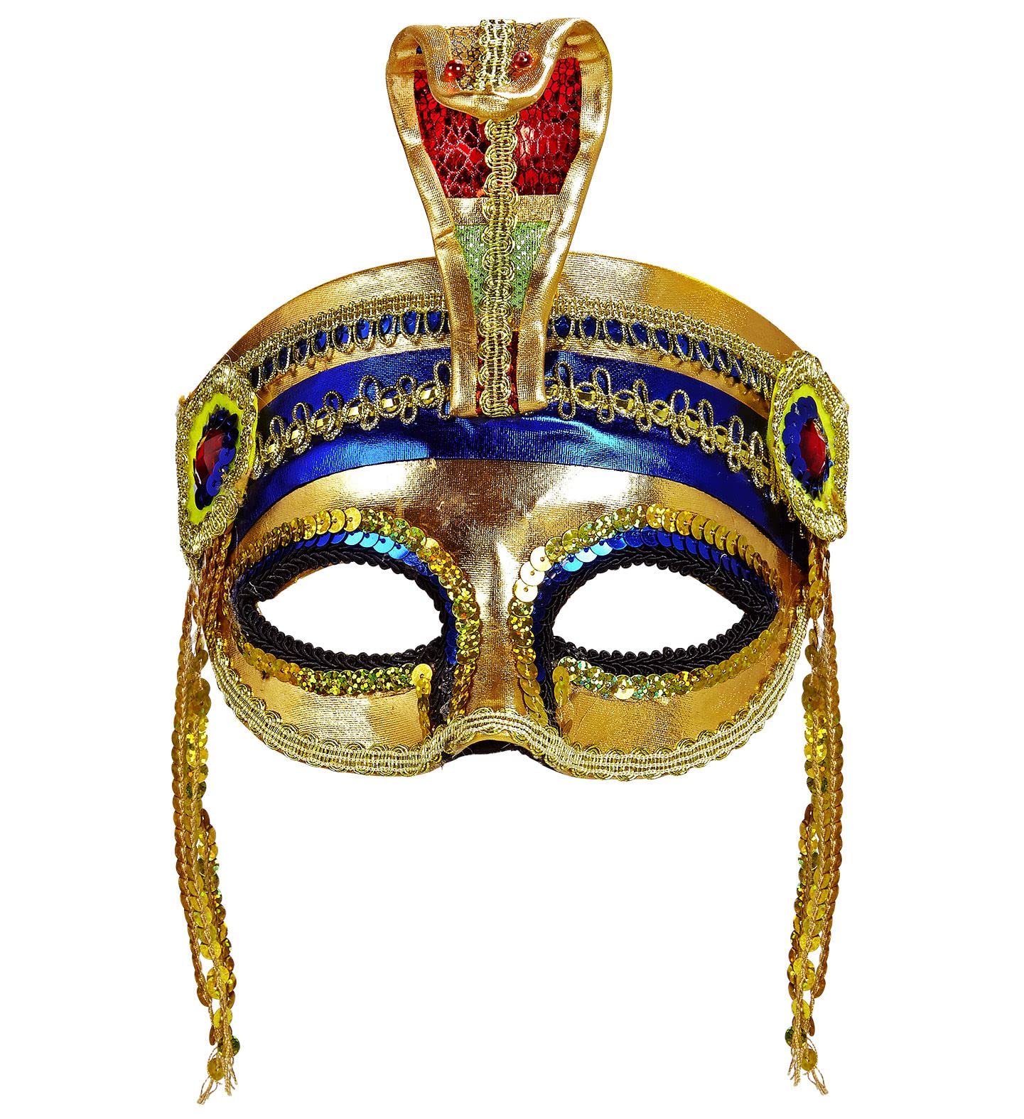 W WIDMANN MILANO Party Fashion - Pharaoh Mask Unisex Adult, Egypt, Egyptian, Venetian Carnival, Carnival, Theme Parties