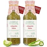 Patricia Quintana Jalape&ntilde;o Salsa - Authentic Artisanal Mexican Ingredients - Perfect topping to your tacos, burritos, enchiladas or other favorite food (12 oz, 2 Bottles)