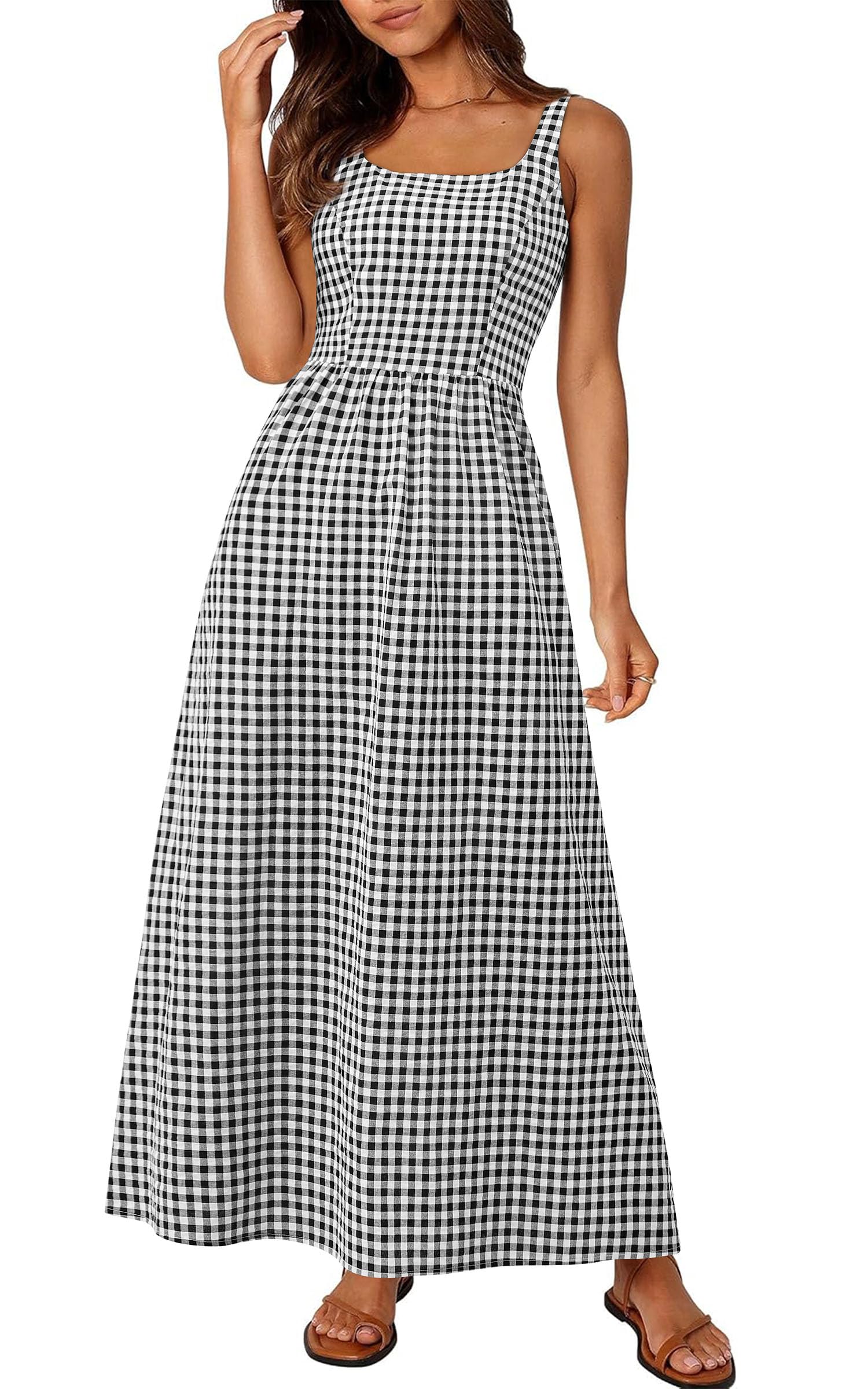 Women's Mini Sleeveless Dress Floral Printed Tank Dress Vest Spaghetti Strap Summer Beach Dress Ruffle Hem Sundress (Blue,S,S