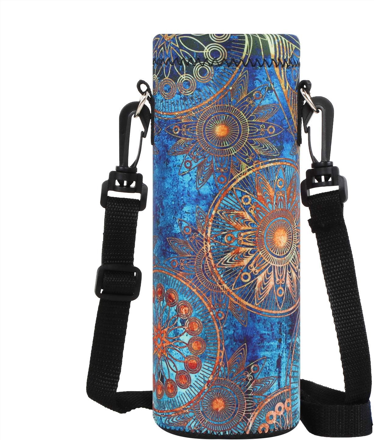 Collive Insulated Water Bottle Carriers with Adjustable Shoulder Strap Water Bottle Holder Great for Stainless Steel and Plastic Bottles