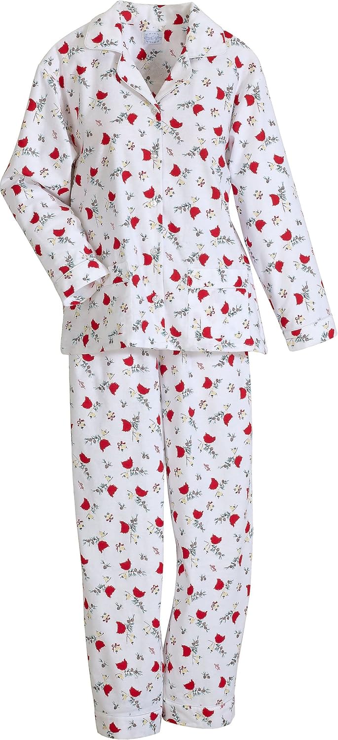 Lanz of Salzburg Women Womens Lanz of Salzburg Cardinal Flannel Pajamas