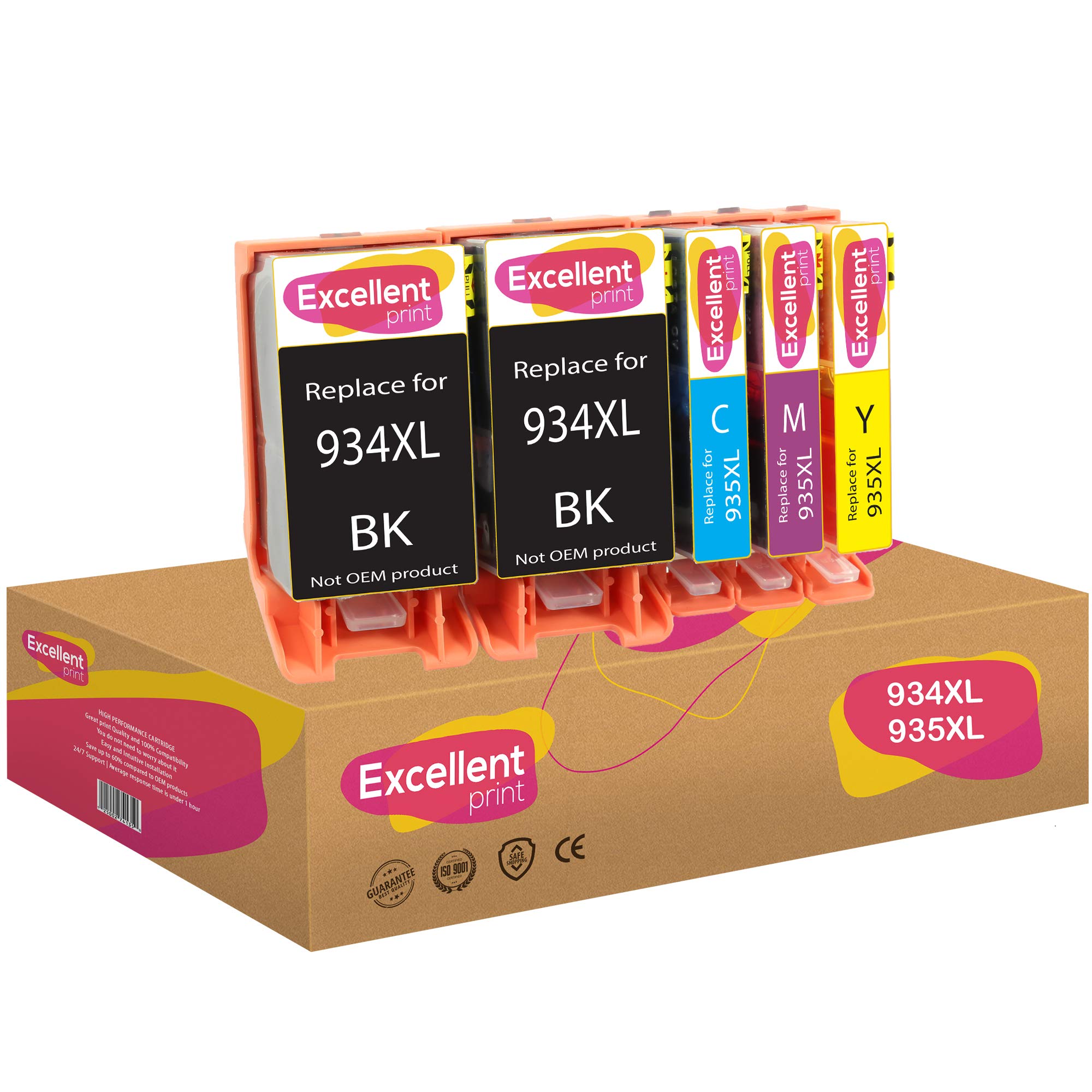 Excellent Print 934XL 935XL 934 XL 935 XL Compatible Ink Cartridges for HP Officejet 6812 6820 Officejet Pro 6230 6830