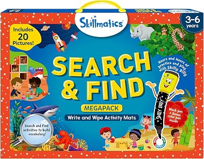 Skillmatics Search and Find Megapack Reusable Preschool Activities Age 3 4 5 6
