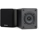 Micca COVO-S Compact 2-Way Passive Bookshelf Speakers, Stereo Pair, Black | Not for Turntable, Amplifier Required, 3-Inch Wool-Fiber Woofer, 0.75-Inch PEI Tweeter, Home Theater Surround, Wall Mountable