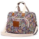 Malirona Canvas Overnight Bag Women Weekender Bag Carry On Travel Duffel Bag Floral