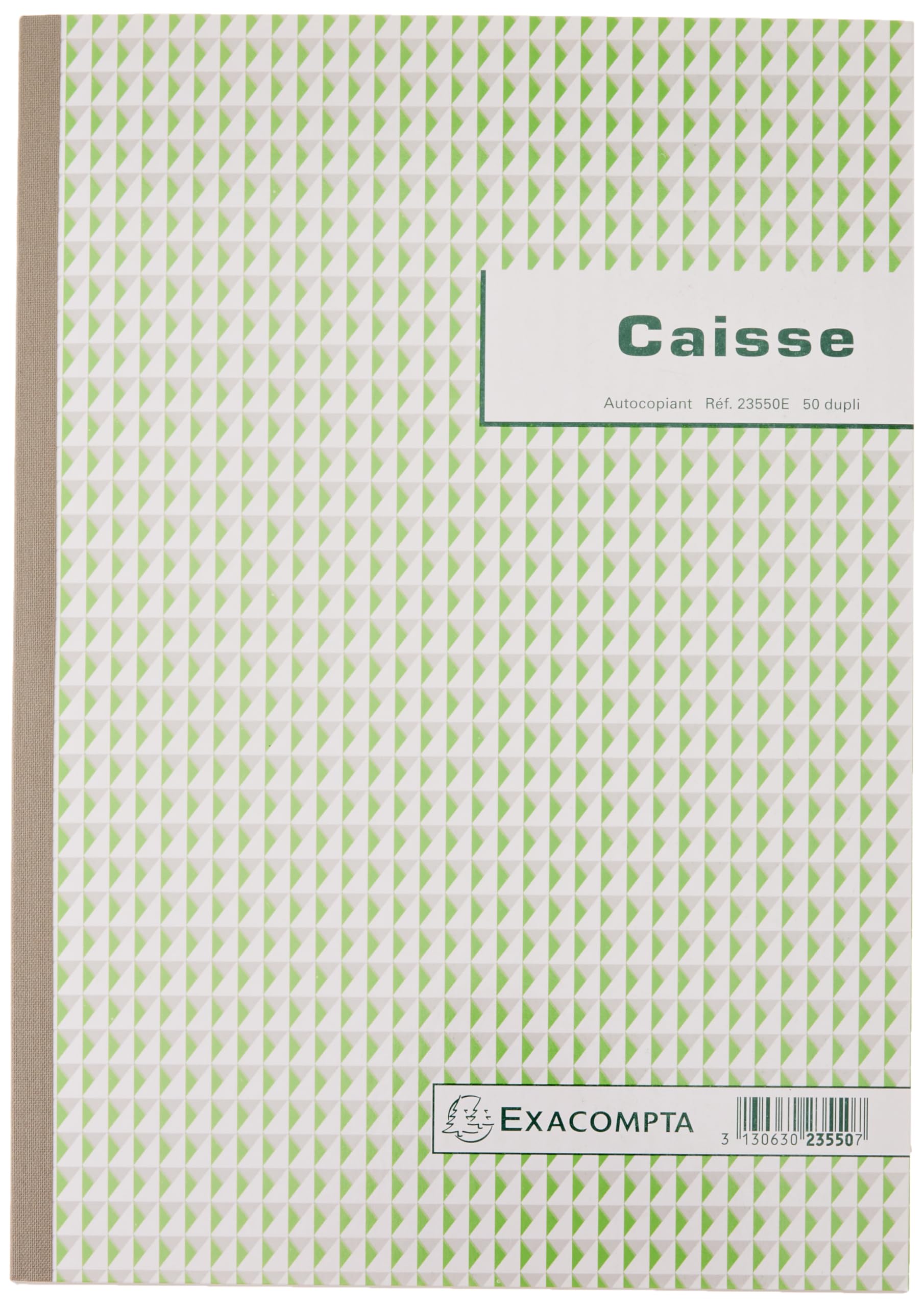 Exacompta - Ref. 23550AE - 1 CAISSE Manifold - 50 numbered carbonless sheets in 2 copies (1 original + 1 copy) - A4 format - FSC certified - made in France