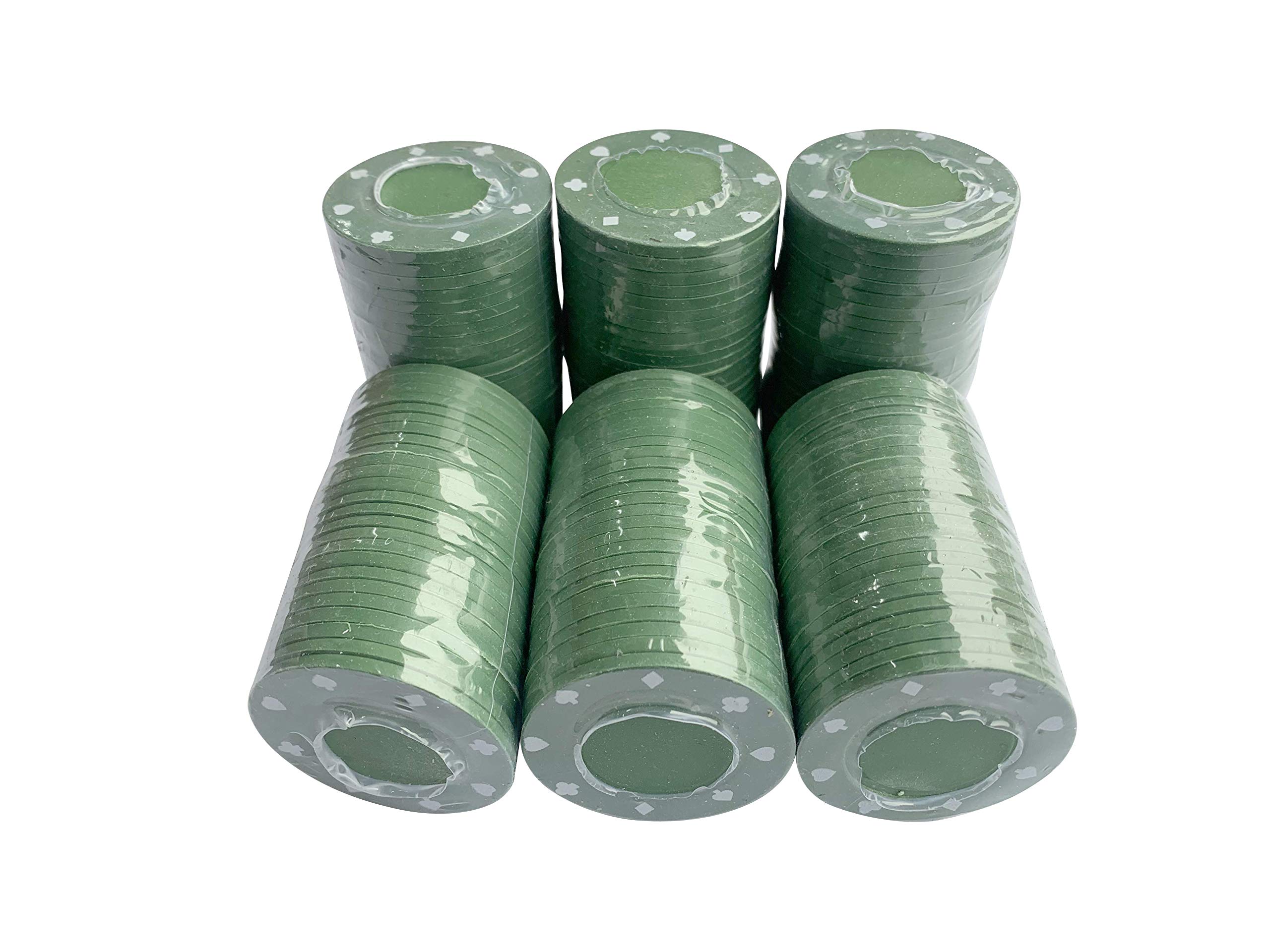 150 x SUITED POKER CHIPS OR MIX (Green)