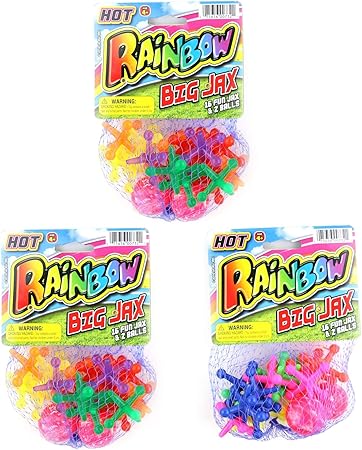 Amazon レインボー ダブル ビッグジャックス 2ボール 3パック おもちゃ おもちゃ Amazon レインボー ダブル ビッグジャックス 2ボール 3パック おもちゃ おもちゃ