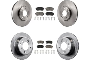 CMX Front Rear Disc Brake Rotors And Ceramic Pads Kit Replacement For Hyundai Tucson Kia Sportage K8C-101341