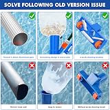 POSENOOR Pool Cleaning Kit with Vacuum Cleaner & 48" Pole Set view 4