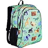 Wildkin 15-inch Kids Backpack – Durable, Padded, Adjustable for School & Travel - Wild Animals