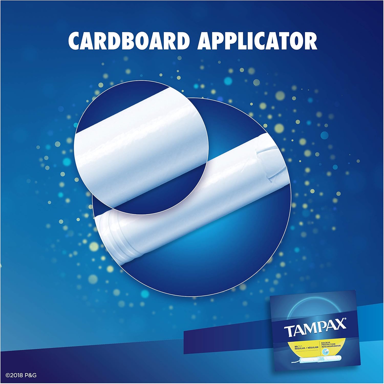 Tampax Cardboard Applicator Tampons, Regular Absorbency, 54 Count - Pack of 2 (108 Total Count): Health & Personal Care