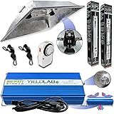 Yield Lab Pro Series HPS+MH 600W XL Hood Double Ended Complete Grow Light Kit