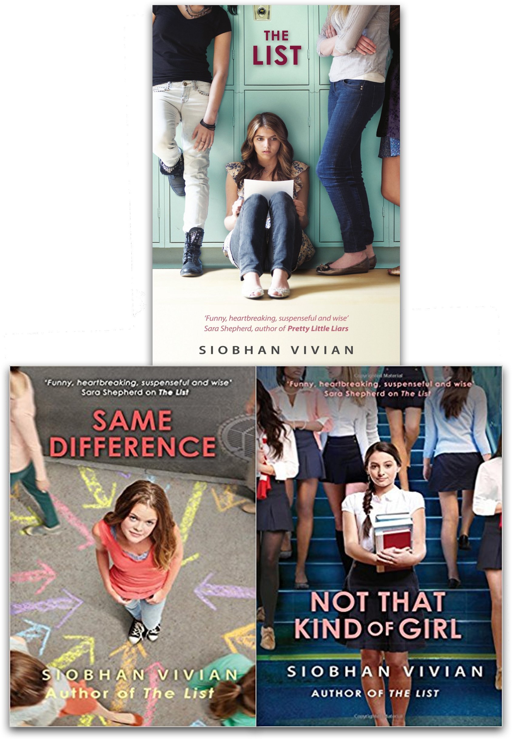 Siobhan Vivian Collection 3 Books Set The List Same Difference Not That Kind Of Girl Siobhan Vivian 9789526529752 Amazon Com Books