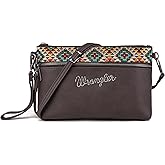 Wrangler Western Cowhide Crossbody Bags for Women Clutch Wristlet Purse