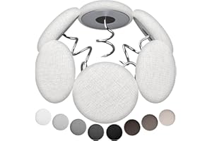 AHAILUOO Fabric Covered Twist Pins for Upholstery, 8 Colors, Button Pins for Sofa, Bed Skirts, Slipcovers (12 White)