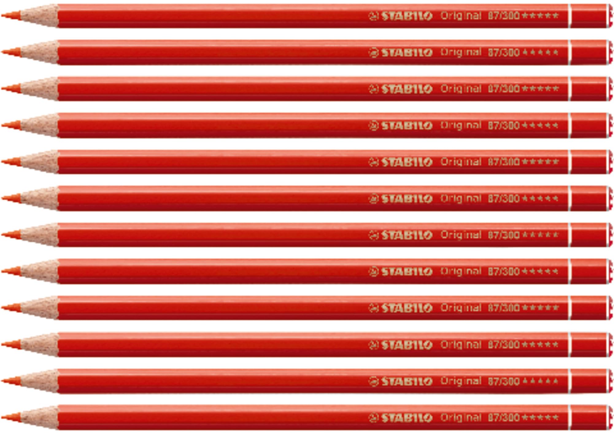 STABILO Premium Colouring Pencil Original - Pack of 12 - permanent red — image 1