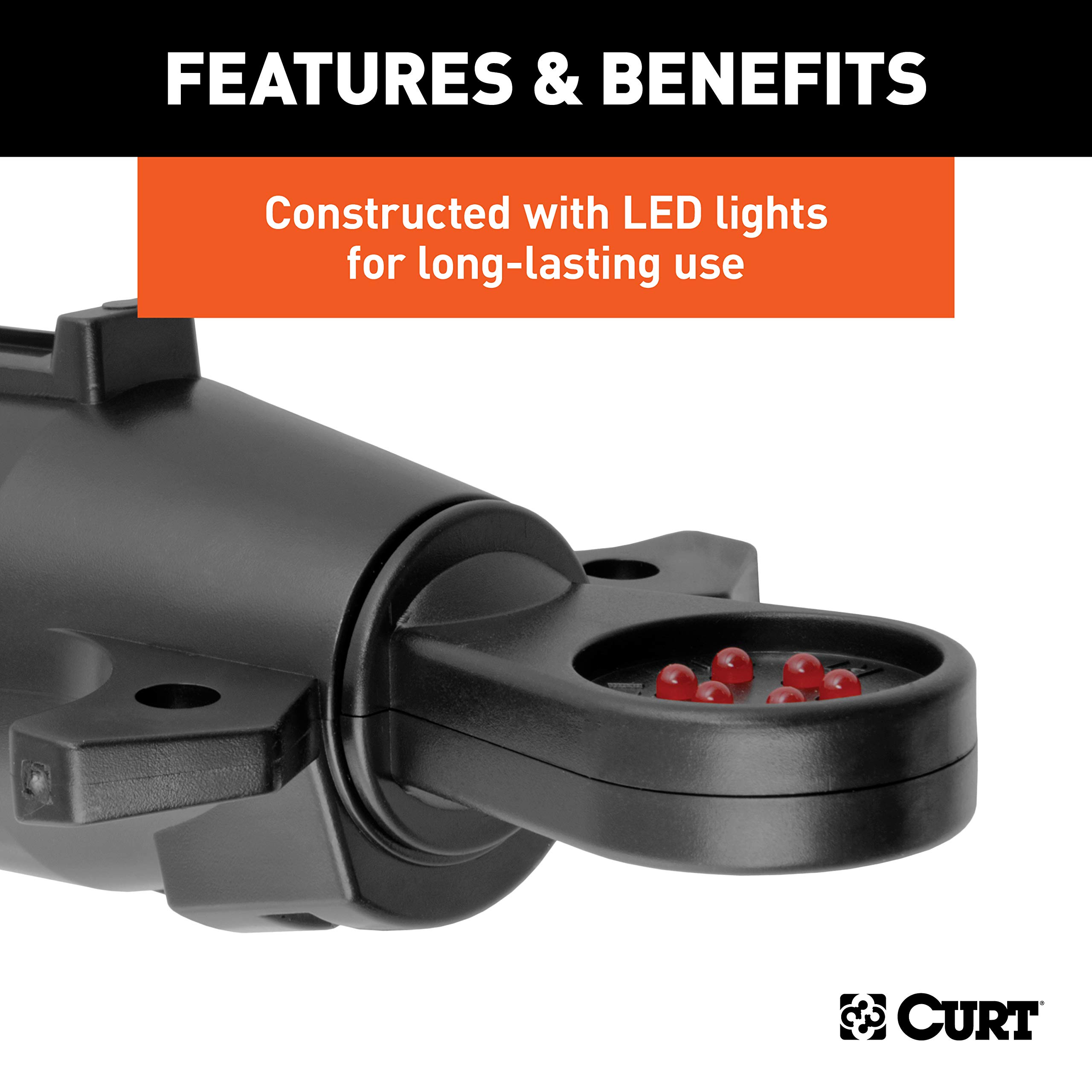 CURT 58270 Vehicle Socket RV Blade 7Way Towing Tester 7Pin Trailer Wiring Buy Online in UAE