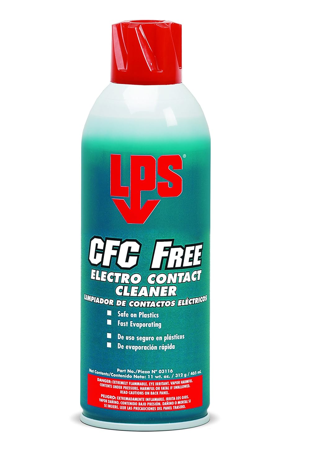 LPS CFC Free Electro Contact Cleaner, 11 oz Aerosol (Pack of 12