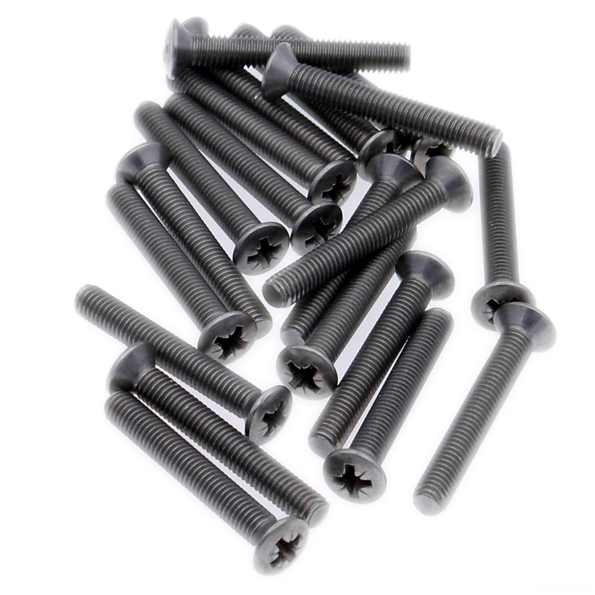 M2 (2mm x 25mm) Pozi Raised Countersunk Machine Screw (Bolt) - Stainless Steel (A2) (Pack of 20)