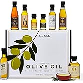 Thoughtfully Gourmet, Olive Oil Sampler Gift Set, Premium Extra-Virgin Olive Oil from Spain, Natural Flavors Include Garlic, Chili, Smoky Bacon, Mushroom, Jalapeno and More, Set of 8