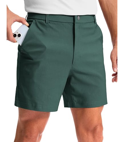 Amazon.com: COOFANDY Quick Dry Golf Shorts Men Summer Shorts 7