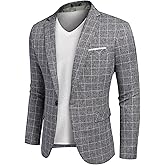 COOFANDY Men's Blazer Casual Sport Coats Slim Fit One Button Suit Jacket Lightweight Sports Jacket