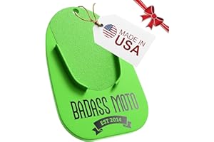 Badass Moto Gear Motorcycle Kickstand Pad - Green - American Made in USA. Durable Biker Kick Stand Coaster / Support Plate Color Choices. Rest or Park Your Bike on Hot Pavement, Grass, Soft Ground Size: 1 Piece Color: Go Fast Green, Model: , Car & Vehicle Accessories / Parts